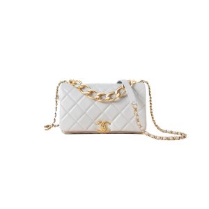 Ch*el mini flap with top handle