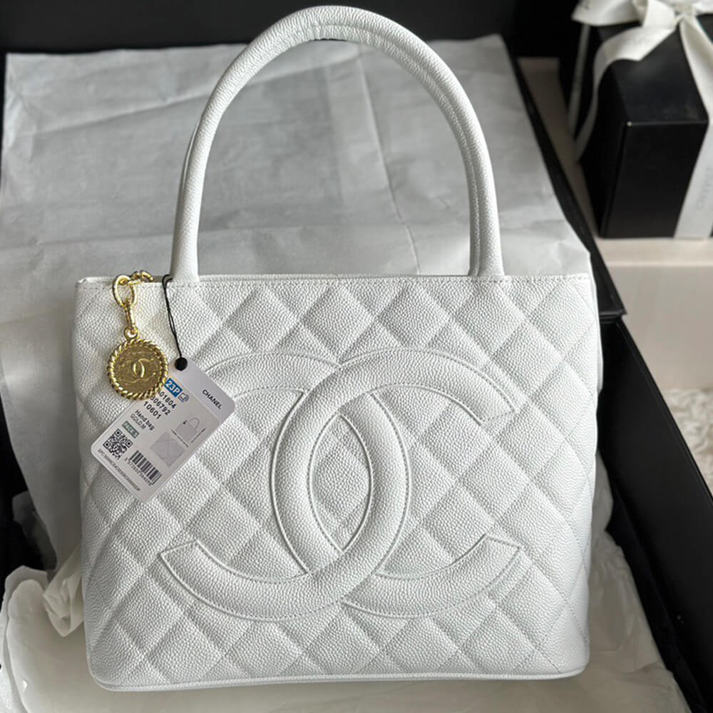 Ch*el medallion tote bag