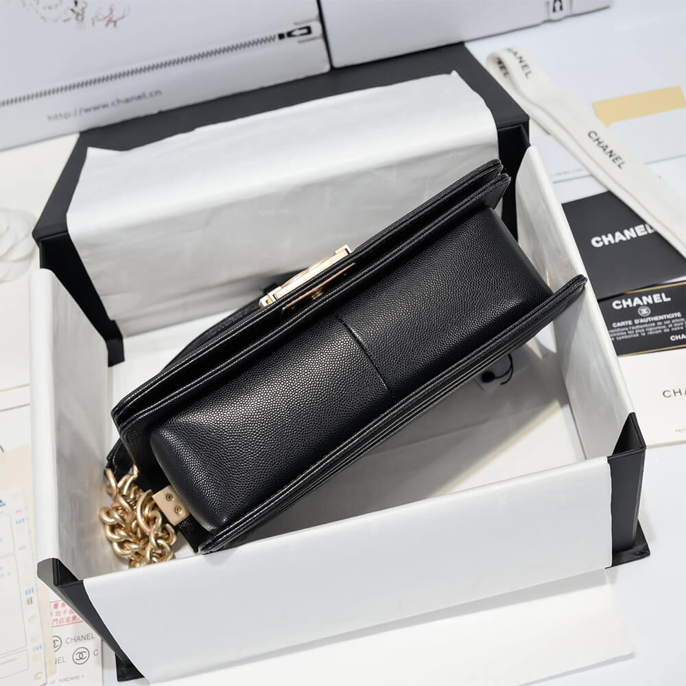 chevron caviar boy Ch*el handbag